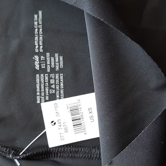 BNWT Aerie No Show High Waisted Black Cheeky Underwear Bottoms | XS - Picture 10 of 10